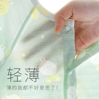 Pyjama sans couture pour nouveau-né, barboteuse bébé à boutonnage simple, combinaison d'été en coton fin à manches longues, vêtement climatisé à motif de dessin animé