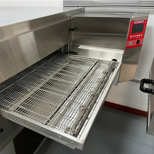 Yüksek kapasiteli elektrikli Pizza makinesi ekstra geniş kemer sistemi hızlı fırında ticari tünel Pizza fırını - Product Image 6