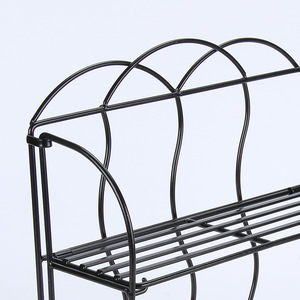 Estante elegante para especias de hierro, almacenamiento de cocina independiente, estantes personalizables, diseño que ahorra espacio - Product Image 4