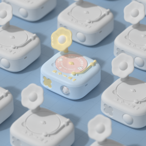 Reproductor de Tarjetas Fonográficas para Bebés, Personalizable, Portátil, Grabable, Máquina de Cuentos para Niños Pequeños con Luz Nocturna - Product Image 6