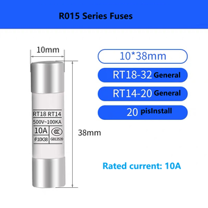 ट्यूव iece ने 10x38 मिमी 1000 वी. सी. सौर ब्लेड फ्यूज लिंक जो 2-पोल फास्ट झटका सिरेमिक बैटरी धारक टिनेड सिडा - Product Image 4