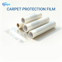 Film de protection professionnel en PE, rouleau de revêtement de surface à texture douce et brillante pour l'entretien, la réparation et l'installation de tapis