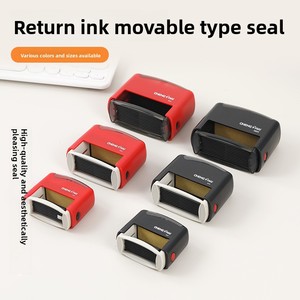 Sellos de Plástico con Combinación de Letras, Números y Símbolos, Tipo Móvil, Fecha, Número, Ajustables, Automáticos, de Presión, Ortográficos - Product Image 3