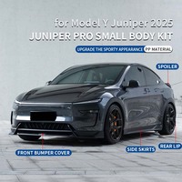 Kit carrosserie d'amélioration en ABS pour Tesla Model Y Juniper 2025+ : Lame avant sport, jupes latérales et diffuseur arrière - Vente en gros