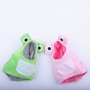 Aksesoris Burung Peliharaan Berbahan Katun Poliester Ramah Lingkungan, Model Hoodie, Hangat, Sederhana, Lucu, Bentuk Katak, Baju Terbang Bulu Halus untuk Musim Dingin dan Musim Panas - Product Image 6
