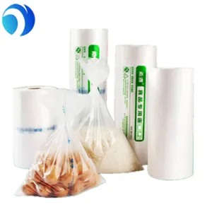 HDPE LDPE 투명 플라스틱 과일 및 야채 식품 생산 롤 포장 백