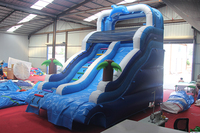 WINSUN Toboggan aquatique gonflable double piste en PVC pour enfants, idéal pour parcs aquatiques extérieurs et centres commerciaux