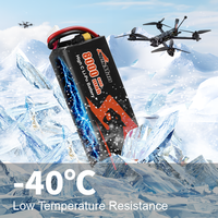 Batterie lithium-polymère rechargeable à haute énergie 8000Mah 6S 60C 22.2V