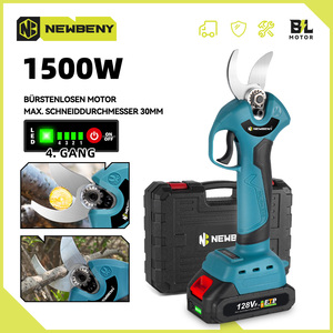 Sécateur sans fil numérique à batterie 18V, sans balais, à affichage numérique, en acier inoxydable, niveau 4, avec écran numérique pour batterie 18V - Product Image 5