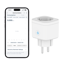 Prise intelligente Tuya WiFi Zigbee EU 16A avec contrôle vocal à distance, moniteur d'énergie et programmation pour appareils électroménagers