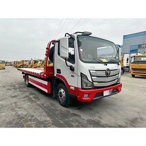 Foton Aumark One-Tow-Two Diesel New Manual Wrecker 4x2 <b>Flatbed</b> Rescue Vehicle Urban Road Recovery <b>Truck</b> - Product Image 3