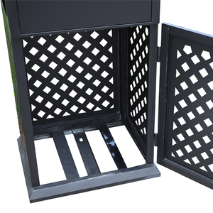 Outdoor Double Galvanized Waste Bins Standing Structure Factory Recycling Box/Dustbin for <strong>Trash</strong> <strong>Storage</strong> - Product Image 5