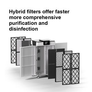 Purificateur d'<span class=keywords><strong>air</strong></span> commercial SOTO DX <span class=keywords><strong>PRO</strong></span>, filtre HEPA de qualité médicale H13, charbon actif, stérilisateur UV, portable, commande tactile, hôpital - Product Image 4