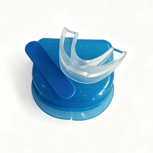 Protège-dents anti-ronflement, dispositif buccal sur mesure à personnaliser par cuisson et moulage pour l'<span class=keywords><strong>apnée</strong></span> du sommeil, dispositif oral réutilisable anti-grincement des dents avec étui - Product Image 6