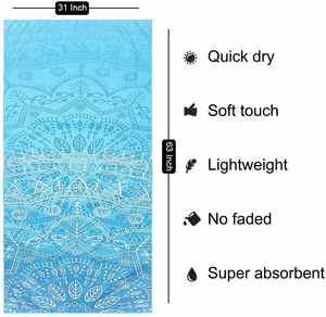 Serviettes de plage tissées écologiques d'été, séchage rapide, anti-sable, impression double face, grande serviette en microfibre, impression personnalisée du logo - Product Image 6