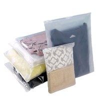 Bolsa de Plástico con Cierre Zip, Personalizada, Impresa con Serigrafía OEM, Biodegradable, Compostable, de Almidón de Maíz PE, Esmerilada, para Ropa