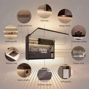 Cocina Modular para Exteriores de Estilo Moderno y Premium con Piedra Cultivada Integrada para Reuniones en el Patio, en Oferta - Product Image 5