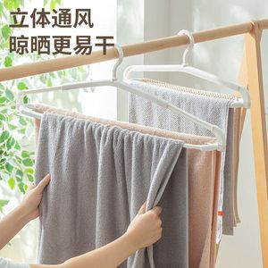 Percha extensible de plástico para ropa, toallas, sábanas, fundas de edredón, tipo gancho, forma rectangular, organizador de ropa - Product Image 1