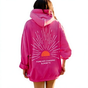 Sudadera con Capucha para Mujer, Talla Grande, 100% Algodón Tejido, 380 GSM, Antiarrugas, con Logotipo Personalizado OEM, de Alta Calidad - Product Image 4