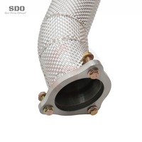 Collecteur d'échappement droit en acier inoxydable SD 304 pour Porsche Cayenne 958.2 GTS 3.6T V6 2015-2018, échappement haute performance