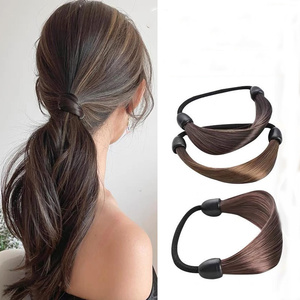 <span class=keywords><strong>Élastique</strong></span> à cheveux naturel coréen invisible, bande <span class=keywords><strong>élastique</strong></span> tendance pour tresses, queues de cheval et chouchous - Product Image 1