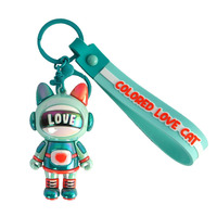 Porte-clés Poupée en Gel de Silicone Personnalisé Couleurs Aurore, Durable, Créatif, Nacré, en Colle Souple, Unisexe, Dessin Animé, Boîte Mystère, Cadeau