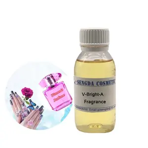 Échantillon gratuit Top qualité et romantique douce synthèse v-bright-une célèbre huile de parfum de créateur pour la fabrication de parfum de marque