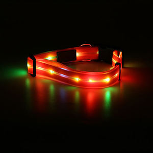 사용자 정의 도매 방수 충전식 빛나는 빛 목걸이 개 목걸이 <span class=keywords><strong>Led</strong></span> 빛 애완 동물 개 목걸이 - Product Image 2