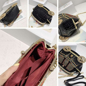 Sac à main de soirée pour femme, design créatif brodé de chariots, tendance, sac à <span class=keywords><strong>bandoulière</strong></span> unique de niche, dessin animé - Product Image 5