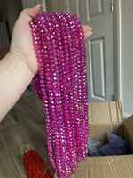 Perles en verre cristal facettées rondes de 4 à 10 mm, noires, transparentes, rouges, bleues, en vrac, pour la fabrication de bijoux, vente en gros, usine de Pujiang