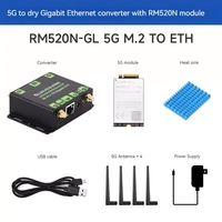 GGDX Hot Seller Waveshare SIM8262/RM520 Modul 5G M.2 ke Konverter Gigabit Ethernet Mendukung SIMCom/QUECT E L untuk Komunikasi