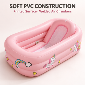<span class=keywords><strong>Bañera</strong></span> <span class=keywords><strong>Inflable</strong></span> para Bebés con Soporte Integrado y Cuerpo <span class=keywords><strong>de</strong></span> PVC <span class=keywords><strong>de</strong></span> 0.3 mm para Venta al Por Mayor - Product Image 5