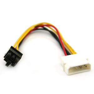 4pin To 6pin Pcie Power Adapter Cable For Graphics Card 12v D Type Connector Desktop Computer Supply Wire - Product Image 1