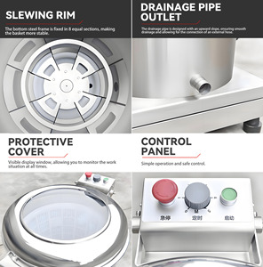 Déshydrateur alimentaire centrifuge pour fruits et légumes, sécheuse motorisée pour légumes, machine <span class=keywords><strong>à</strong></span> essorer les fruits et légumes - Product Image 5