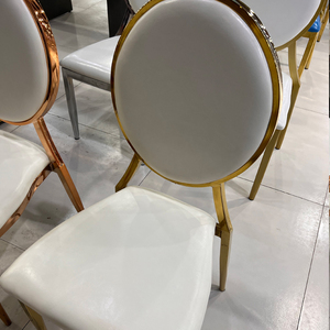 Venta directa de fábrica, cojín de PU de hierro, <span class=keywords><strong>sillas</strong></span> de boda de comedor portátiles apilables para eventos, uso en la sala de estar - Product Image 2