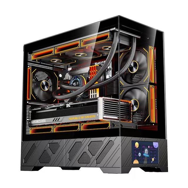 LY LOEM ODM MID Tower ATX/matx Gaming Computer Cases & Towers PC Cabinet Wholesales Pc Gaming Case Optional Lcd Display