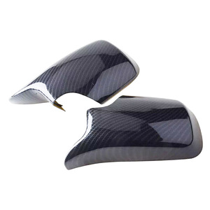 Cubierta de Espejo Retrovisor para BMW E46, Fibra de Carbono, Negro Brillante, 1999-2005, Modelo de Cuatro Puertas - Product Image 1