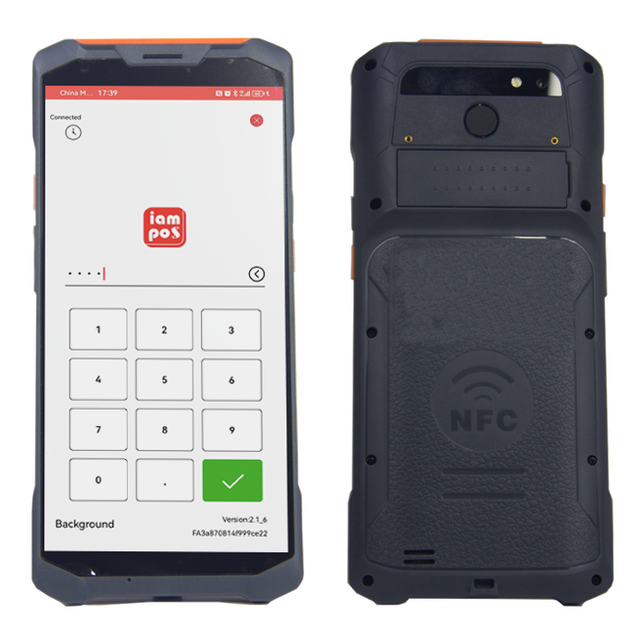 Wireless Data Collection Terminal with NFC Function Handheld Android POS Ordering Device with Camera for Business Retail Express