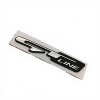 Autocollant Emblème Lettres Xtx 3D ABS Chrome GT Line pour Voiture Sportive avec Adhésif 3M4229P et Garantie 1 An