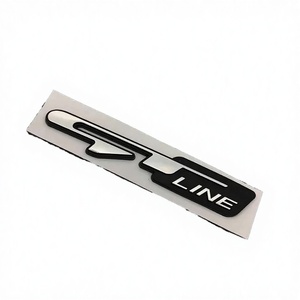 3D ABS Chrome GT Line Sports <b>Car</b> Letters Sticker Emblem Badge <b>Decal</b> with 1 Year Warranty - Product Image 4