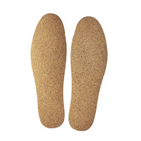 Semelles jetables en liège minces pour femmes hommes Absorption de la sueur Respirant Pieds nus Coussinets de chaussures Pâte de bois Odeur de pied