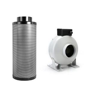 बगीचों और ग्रीनहाउसों के लिए 6-इंच हाइड्रोपोनिक कार्बन फ़िल्टर HEPA कोर घटकों के साथ नया 300 मिमी सक्रिय कार्बन एयर फ़िल्टर - Product Image 3