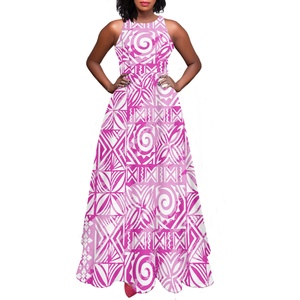 Popular producto personalizado moda Polinesia tapa estampado sin mangas Falda larga mejor regalo para Amiga hermana - Product Image 1