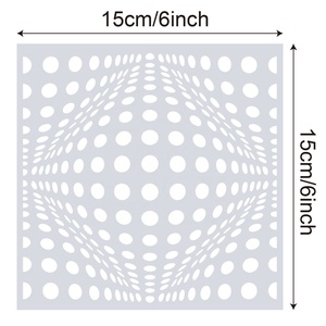 16 pochoirs géométriques pour la peinture, modèles pour scrapbooking, biscuits, carrelage, meubles, décoration murale et de sol - Product Image 6