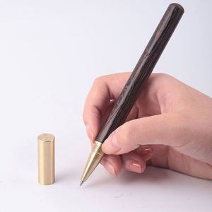 Stylo à bille en bois de bambou et métal, écologique, personnalisé avec logo, pour le bureau, l'école, les cadeaux d'affaires - Product Image 1