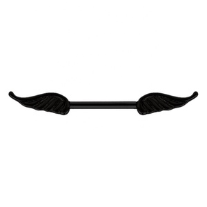 Anillos de Pezón con <span class=keywords><strong>Alas</strong></span> de Ángel de Alta Calidad, Joyería Corporal de Acero Inoxidable para Mujer, <span class=keywords><strong>Piercing</strong></span> de Pezón con Barra, <span class=keywords><strong>Piercing</strong></span> de Pezón con <span class=keywords><strong>Alas</strong></span> - Product Image 4