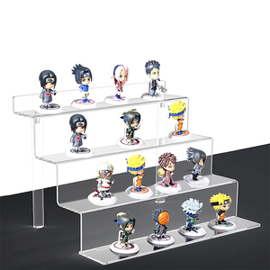 Kích Thước Lớn Acrylic Cho <span class=keywords><strong>Funko</strong></span> Pops 4 Tầng Asseblemd Mặt Bàn 12X9 Riser Kệ Trưng Bày Acrylic - Product Image 4