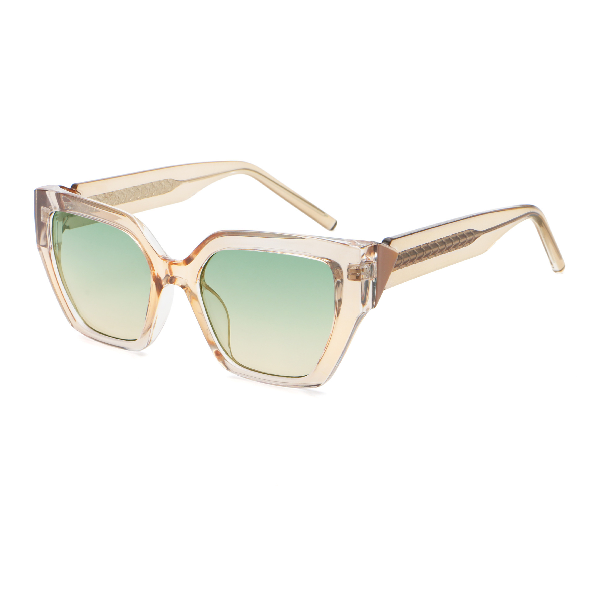 C6 bright translucent gradient light tea framegradual green