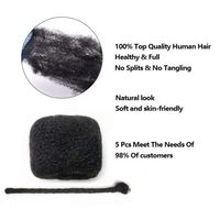 ISWEET 4b 4c Cheveux vierges Remy en vrac pour tresses afro, extensions de locs humaines, dreadlocks 100% naturelles, résistantes à la chute, douces et brillantes