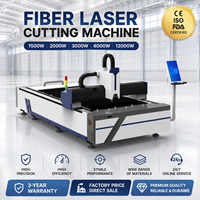 Machine de découpe laser à fibre 1500W 2000W 3000W 3015 pour tôles en acier inoxydable et aluminium